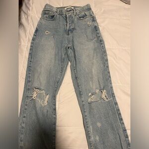 Light wash jeans